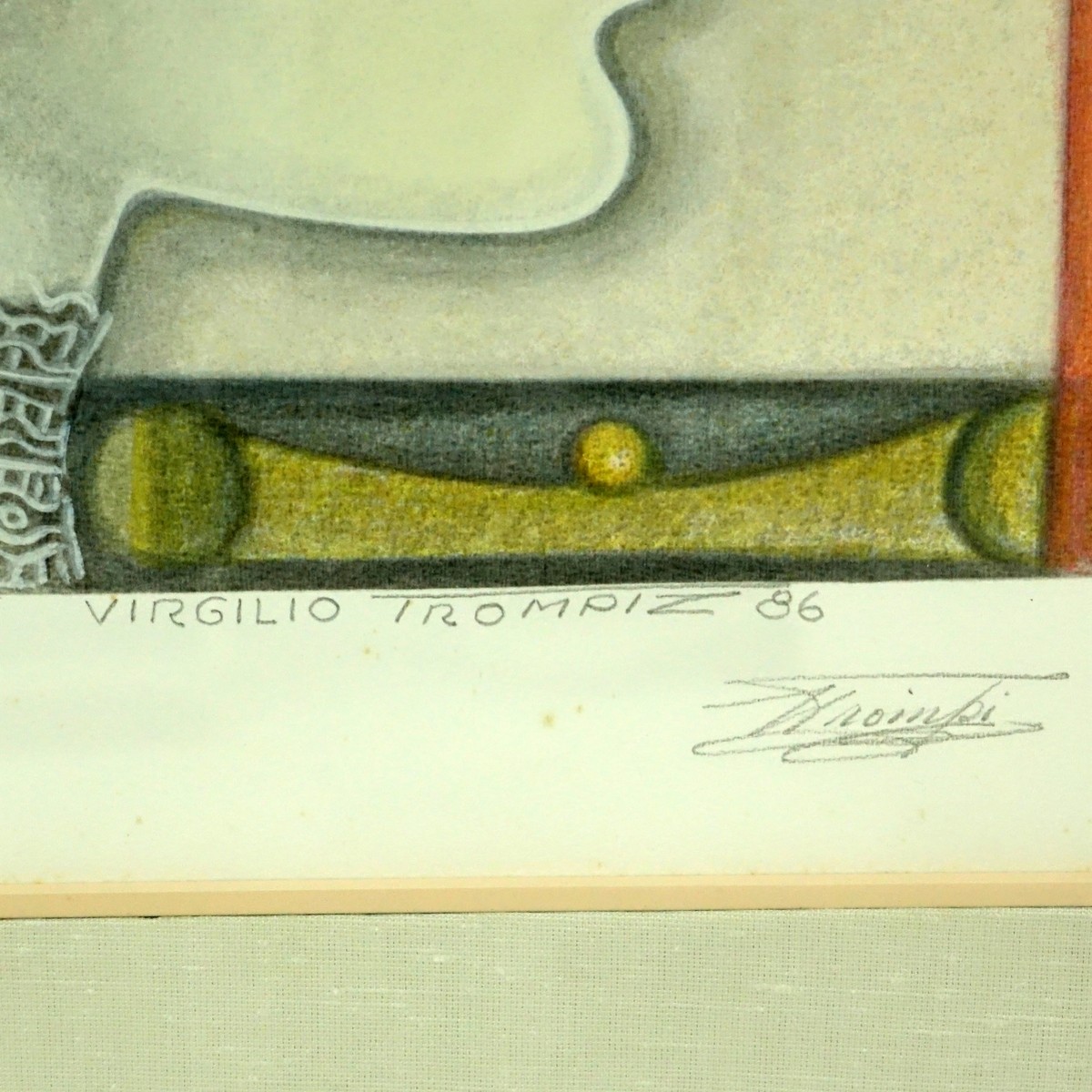 Virgilio Trómpiz, Venezuelan Color Lithograph