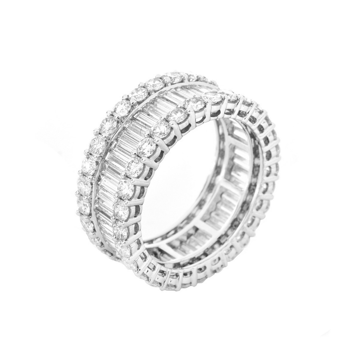 Diamond and 18K Gold Eternity Band