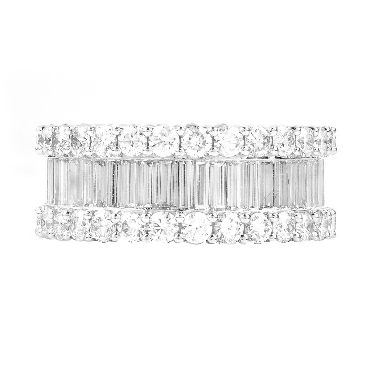 Diamond and 18K Gold Eternity Band