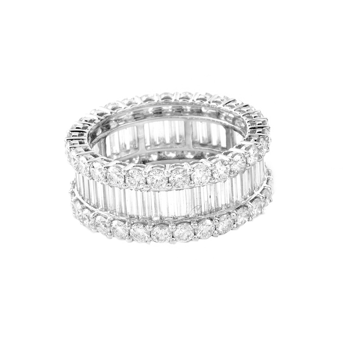 Diamond and 18K Gold Eternity Band