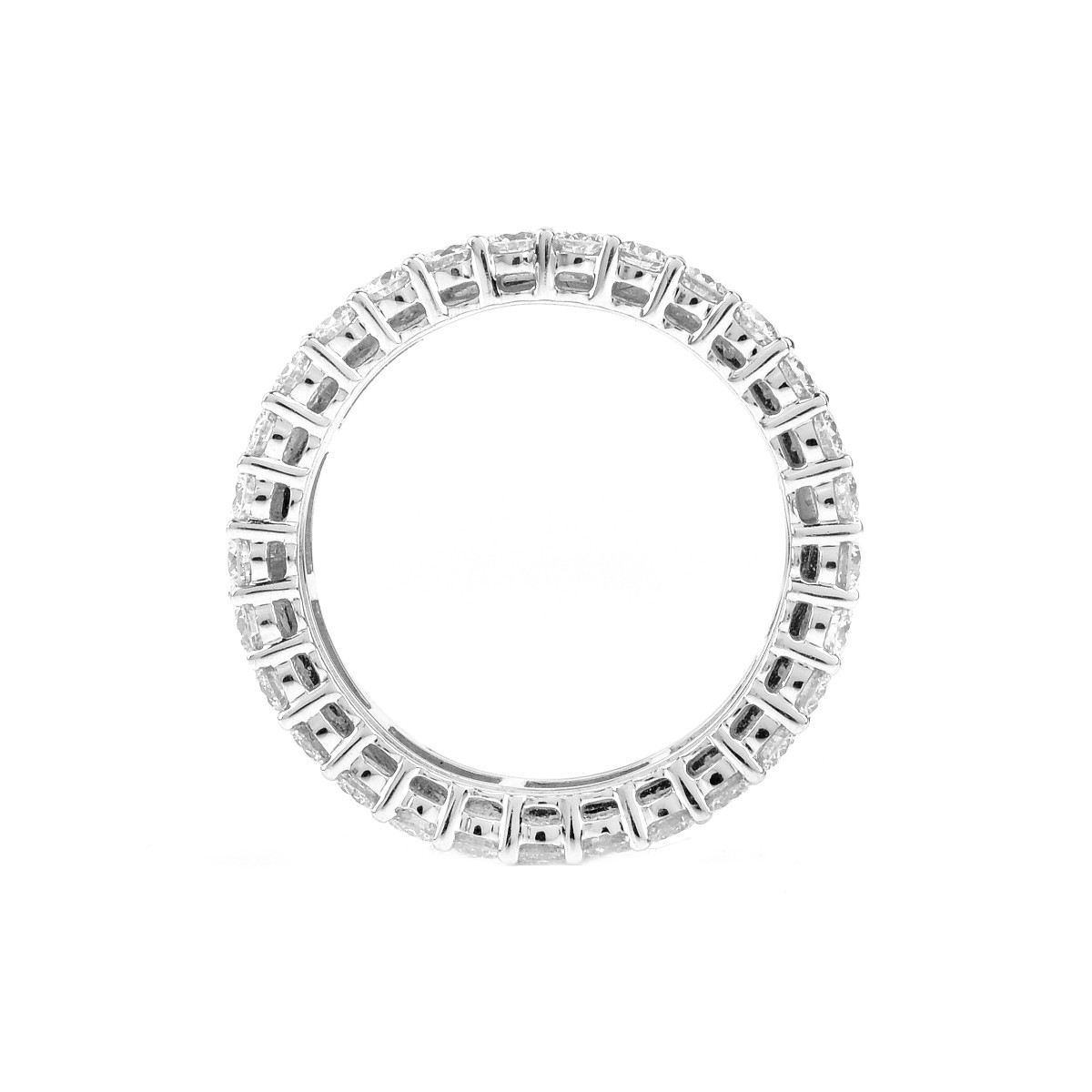 Diamond and 18K Gold Eternity Band