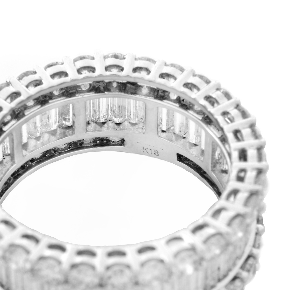 Diamond and 18K Gold Eternity Band