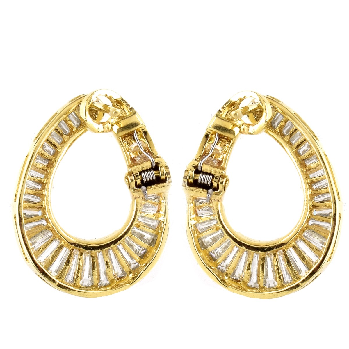 Diamond and 18K Gold Earrings