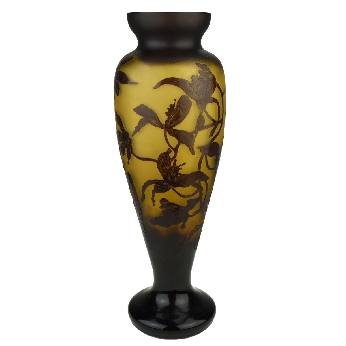Three (3) Czech Cameo Glass Vases