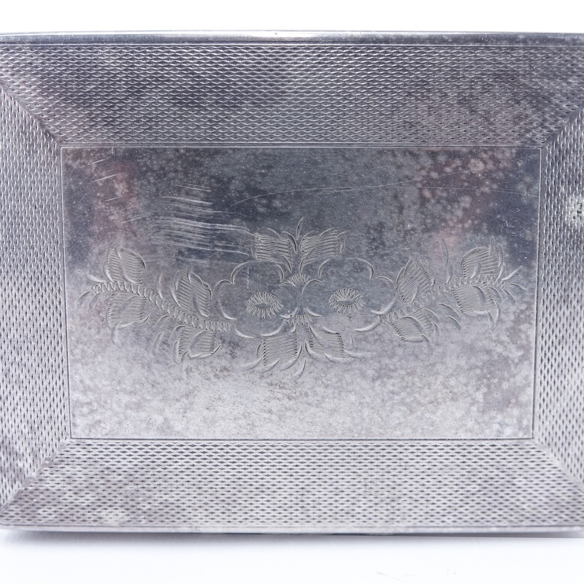Aristocrat Silver Plated Wood Lined Cigarette Box
