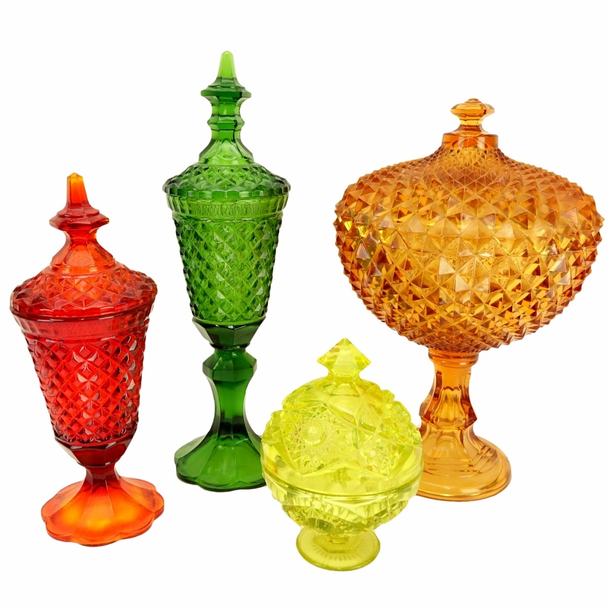 Grouping of Four (4) Vintage Carnival Glass