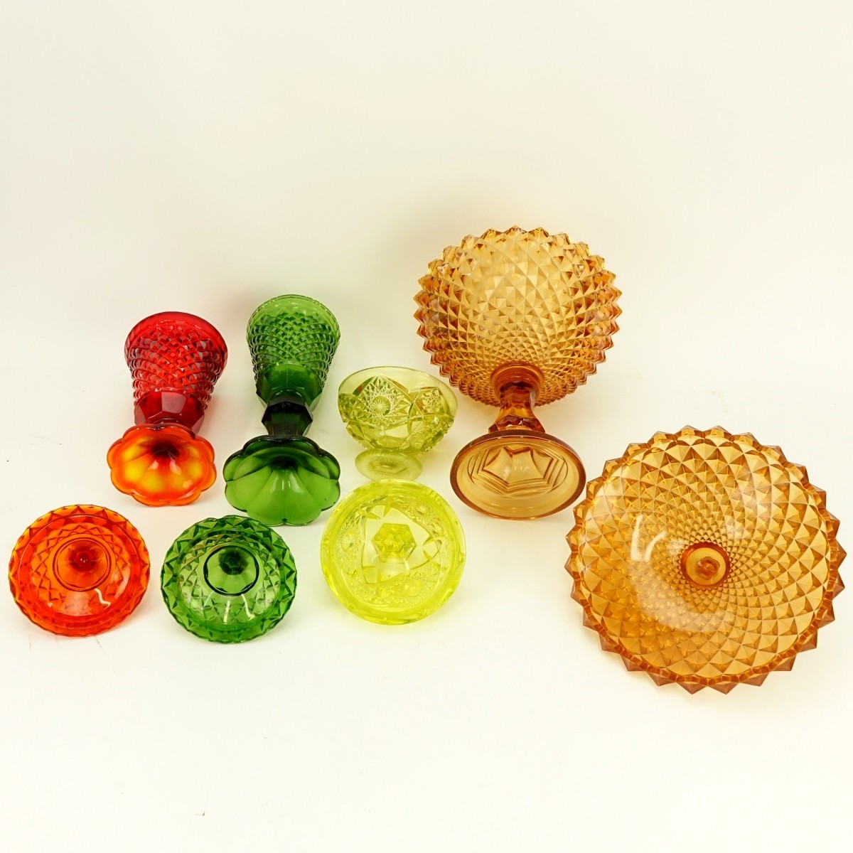 Grouping of Four (4) Vintage Carnival Glass