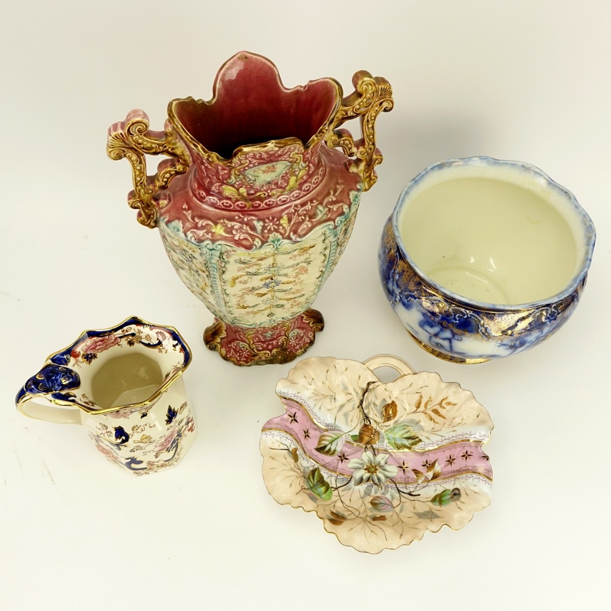 Four (4) Decorative Porcelain Table Top Items