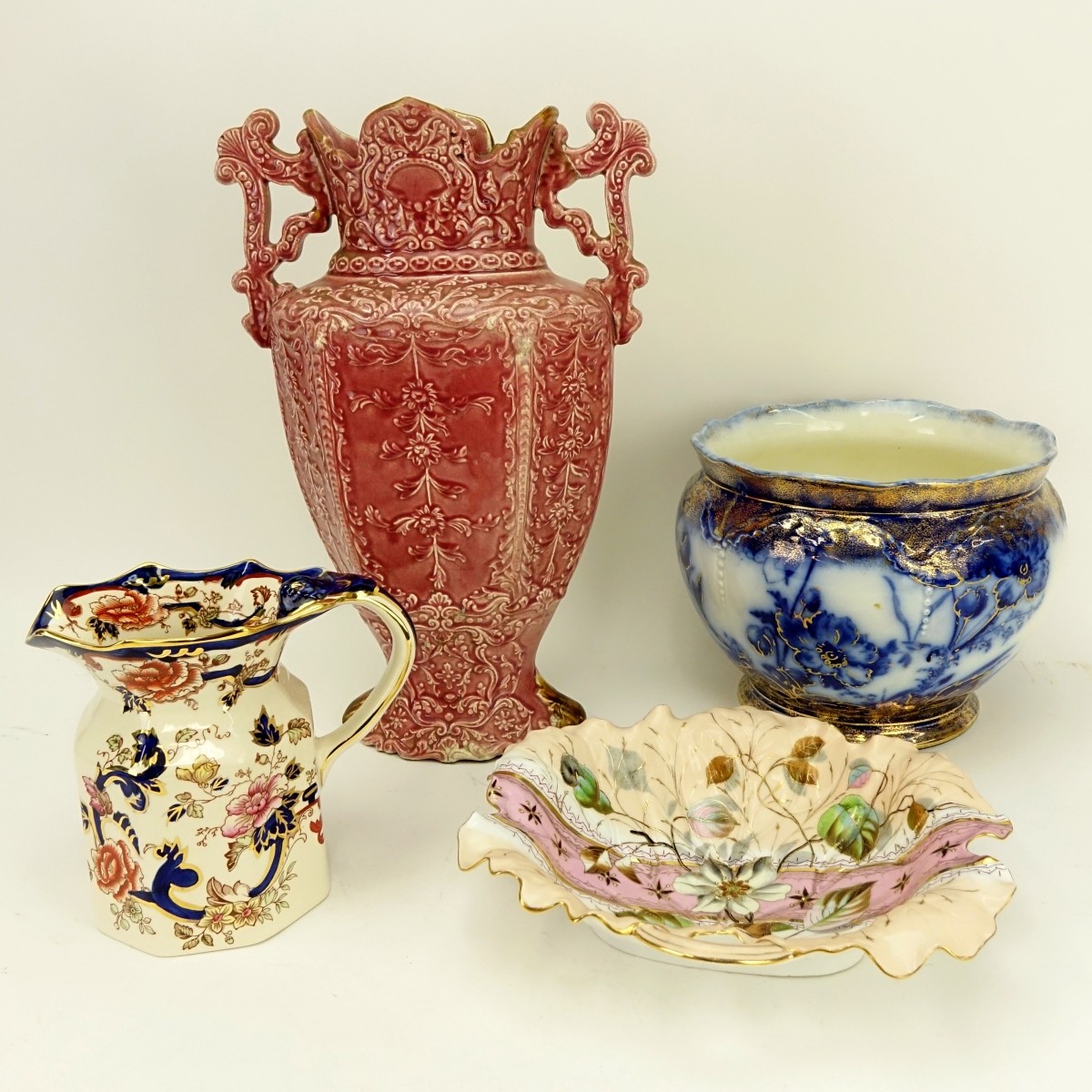 Four (4) Decorative Porcelain Table Top Items