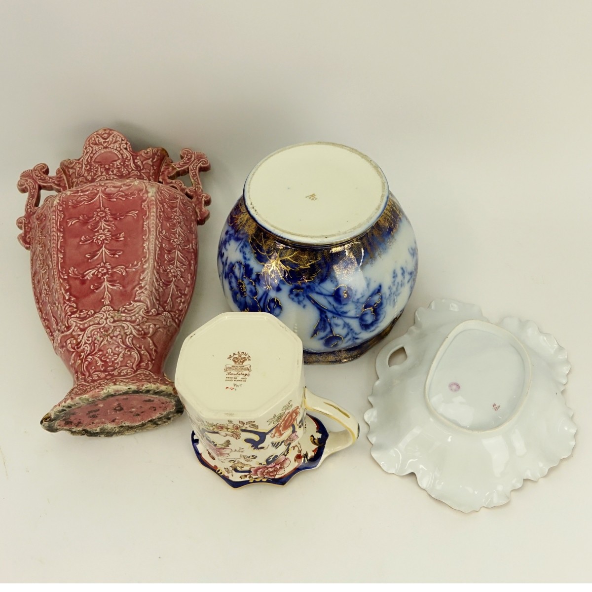 Four (4) Decorative Porcelain Table Top Items