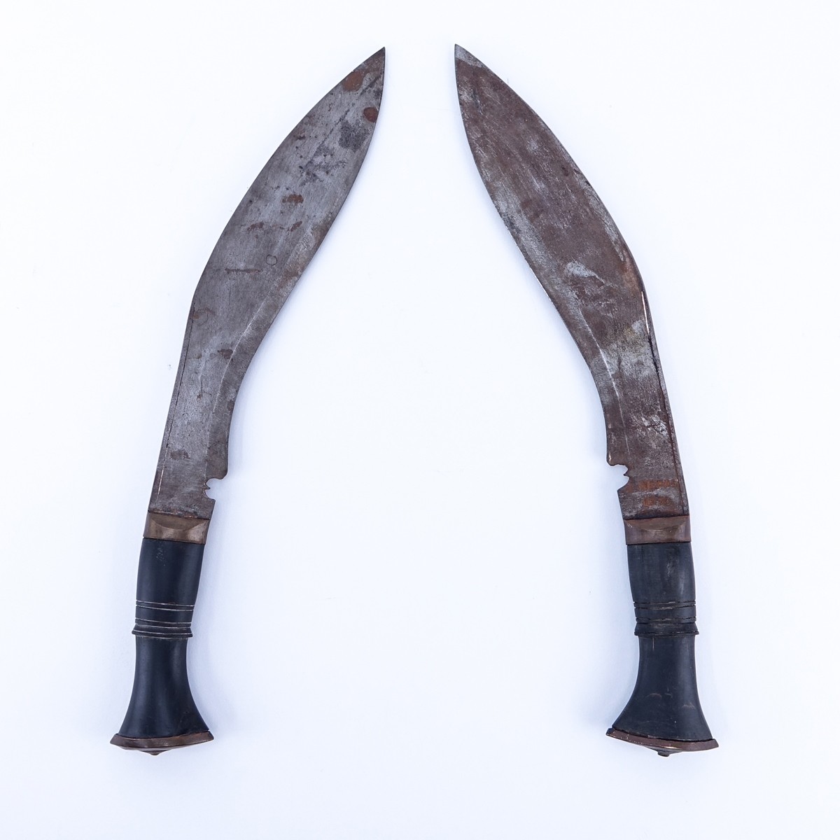 Pair Of Nepalese Gurkha Kukri Daggers