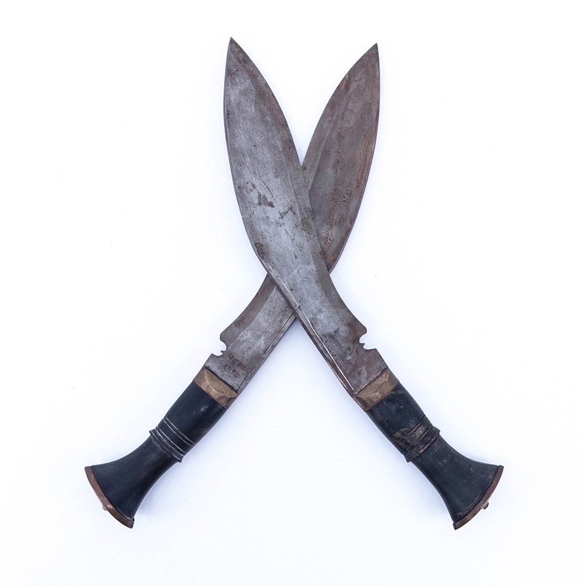 Pair Of Nepalese Gurkha Kukri Daggers