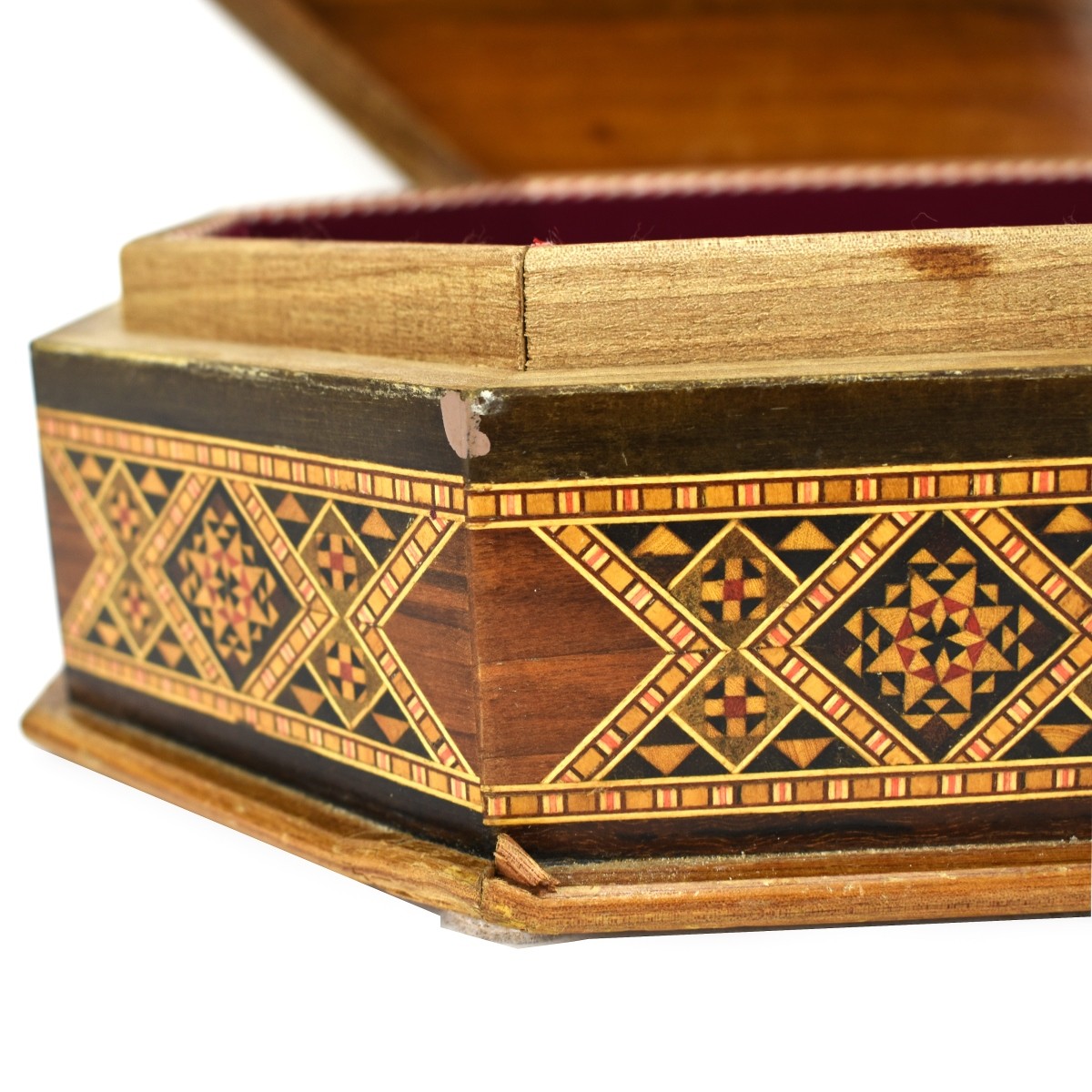 Vintage Persian Marquetry Inlaid Wood Box