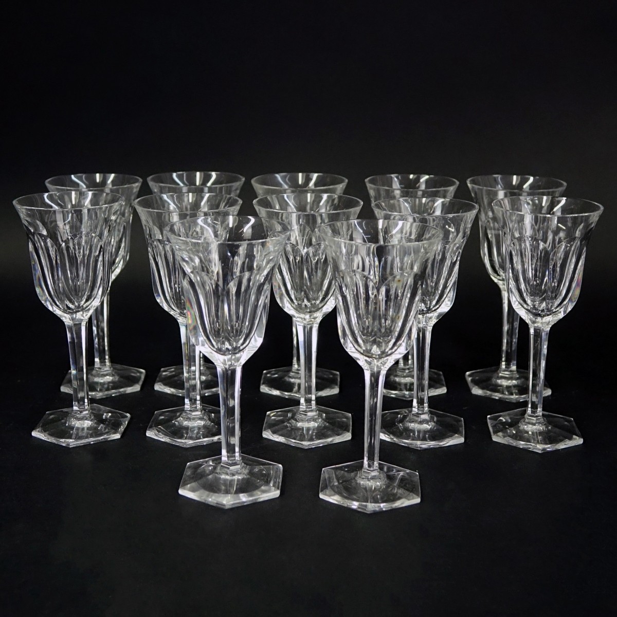 Twelve (12) Baccarat Malmaison Cordial Glasses