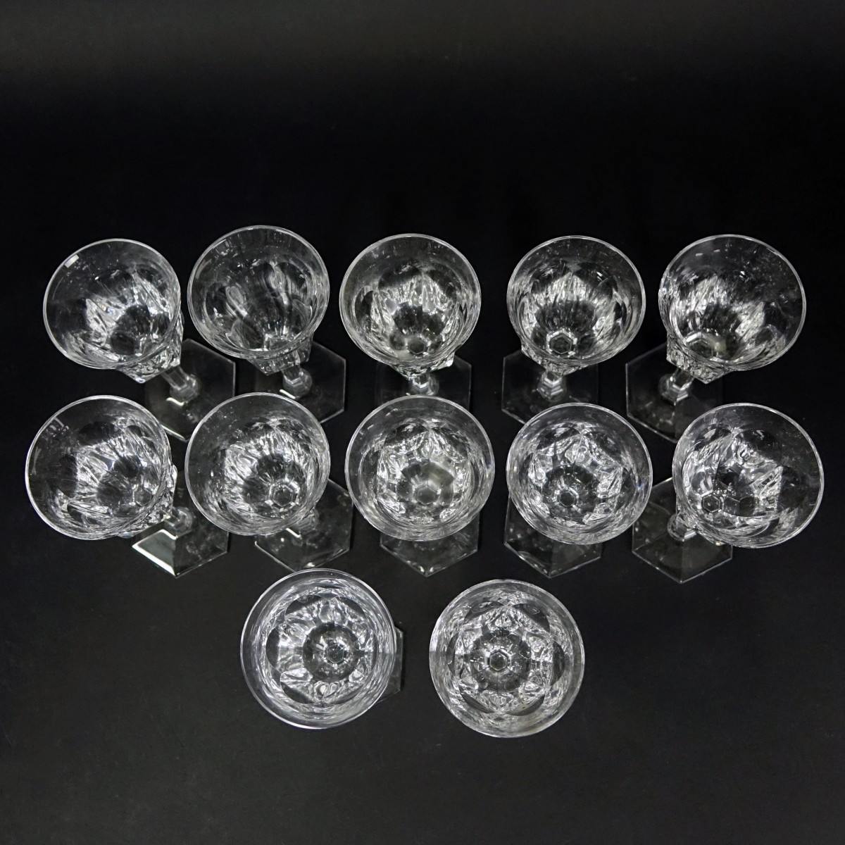 Twelve (12) Baccarat Malmaison Cordial Glasses