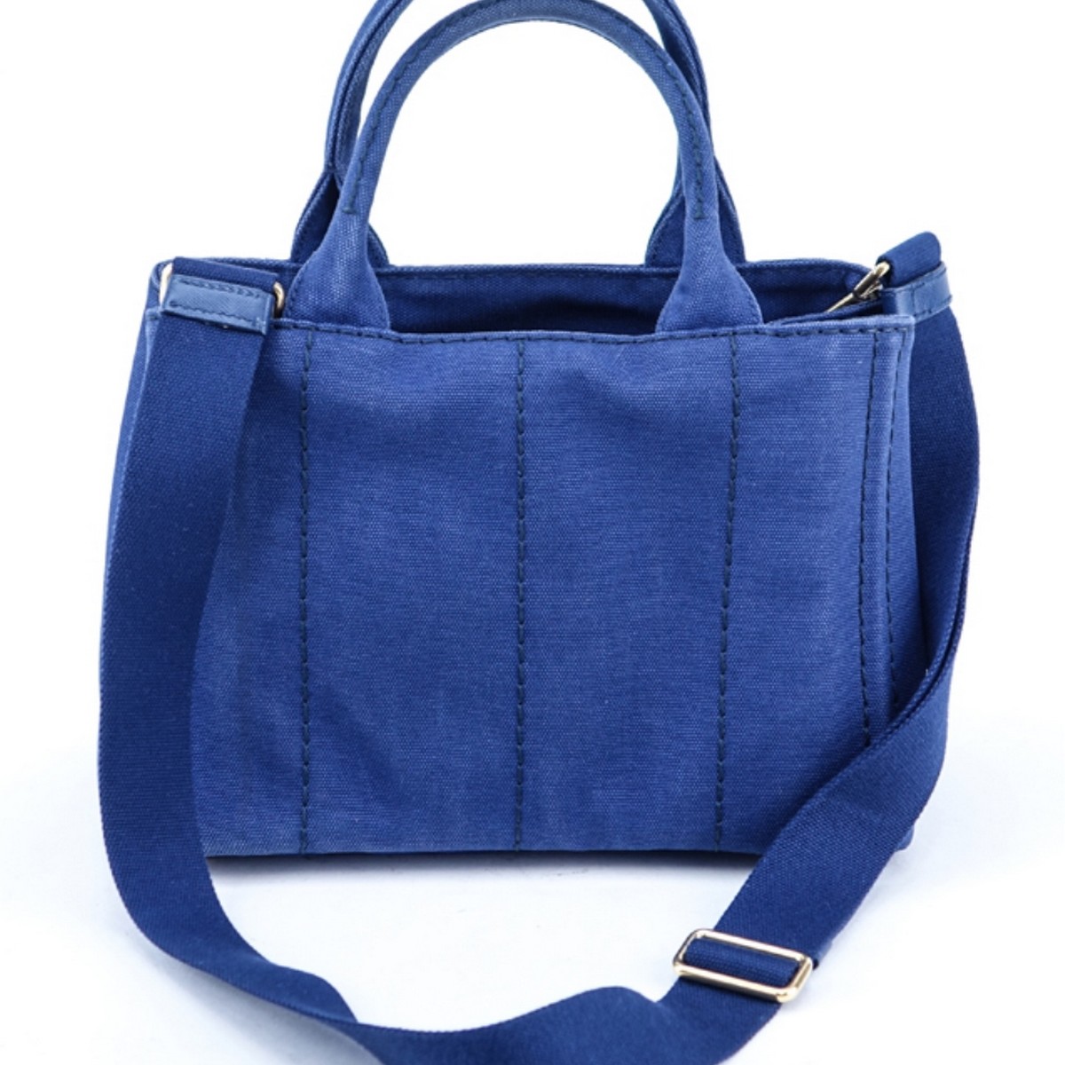 Prada Blue Canvas Denim Tote PM