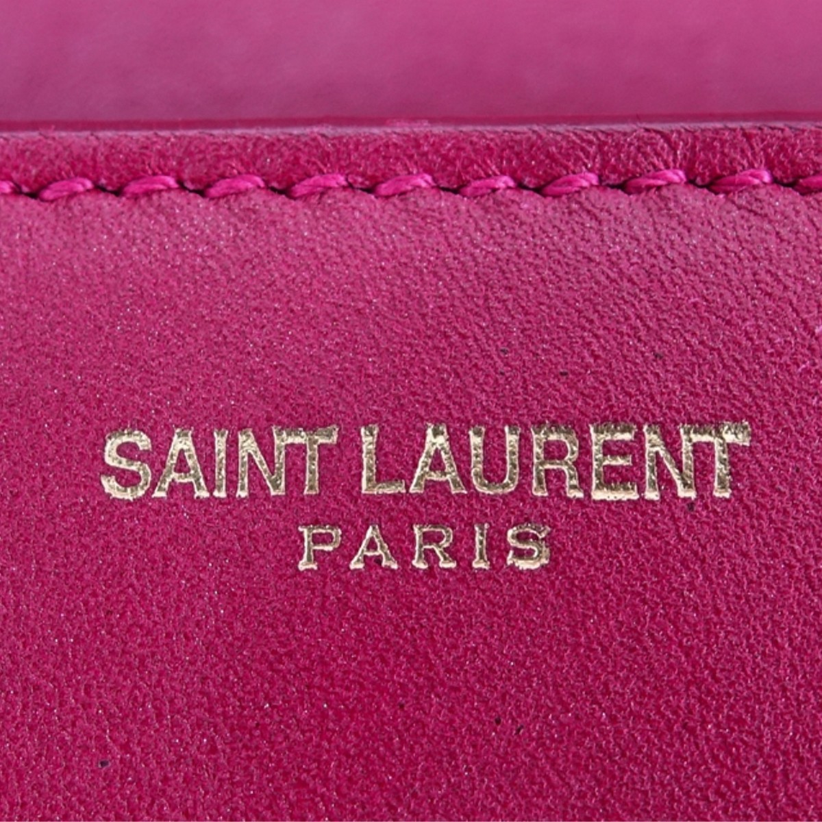 Saint Laurent Fuschia Leather Betty Handbag