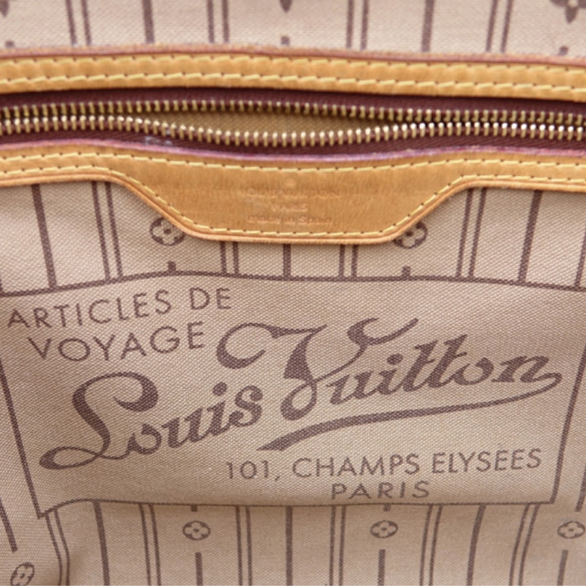 Louis Vuitton Brown Monogram Neverfull MM Handbag
