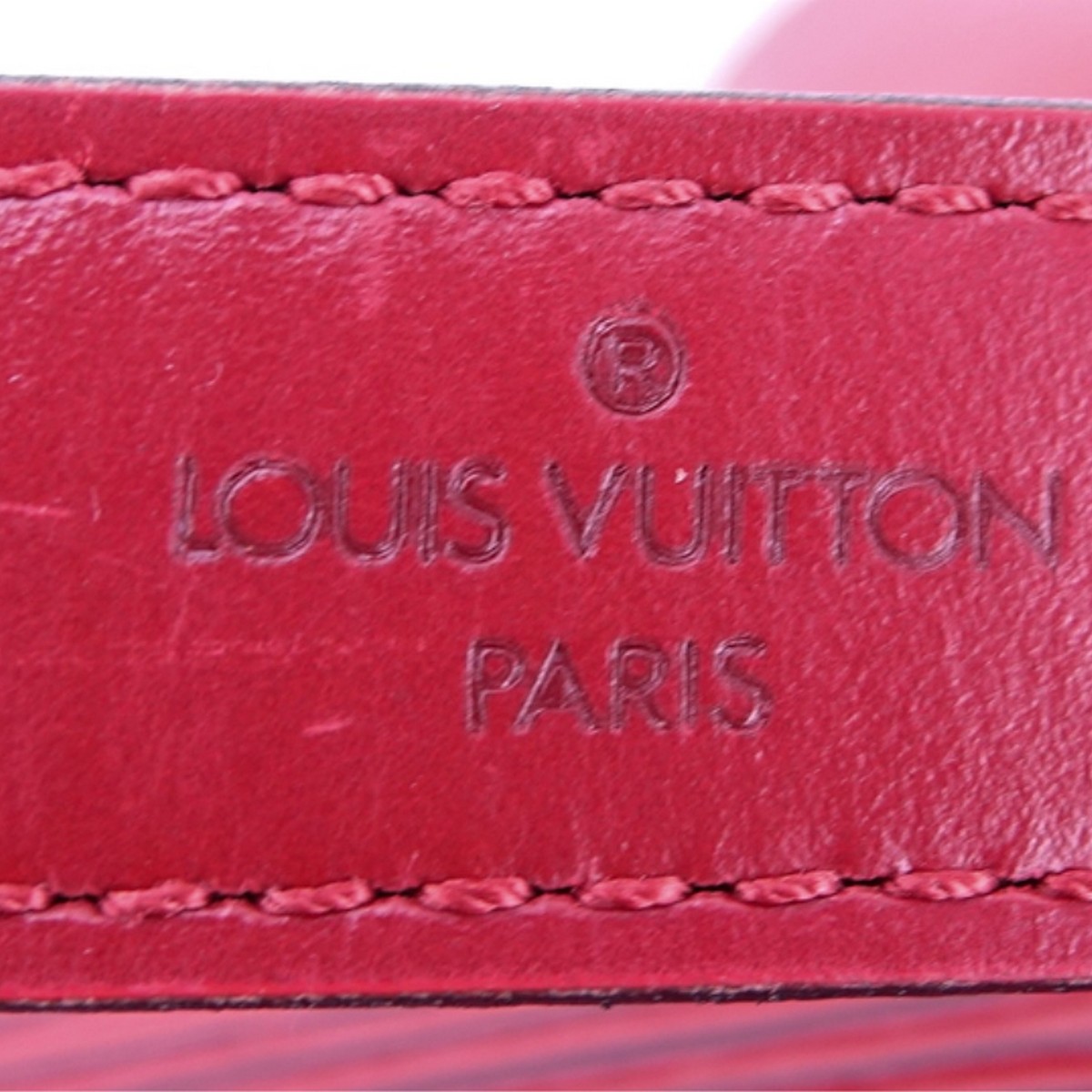 Louis Vuitton Red Epi Leather Noe PM Bag