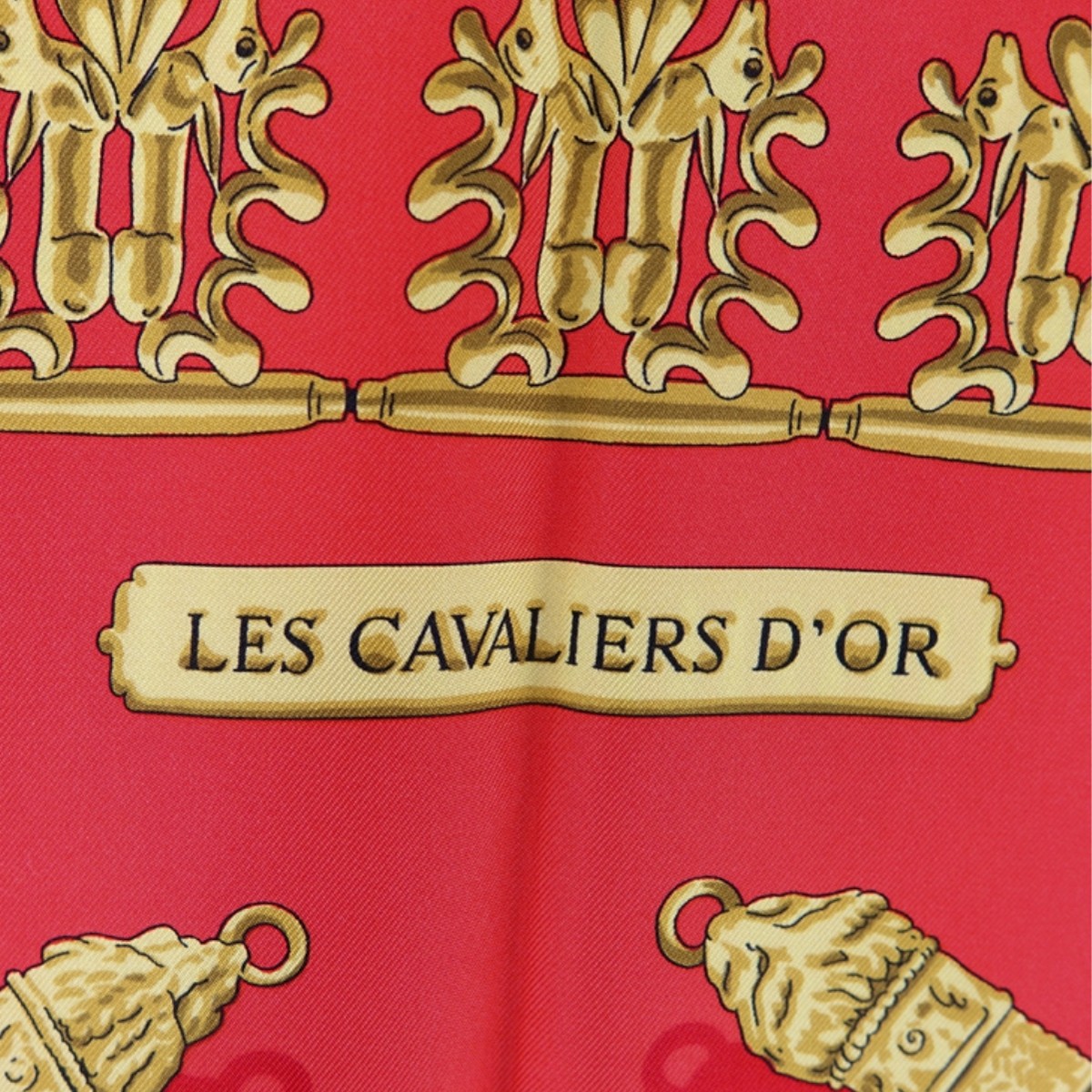 Hermes Silk Scarf "Les Cavaliers d'Or"