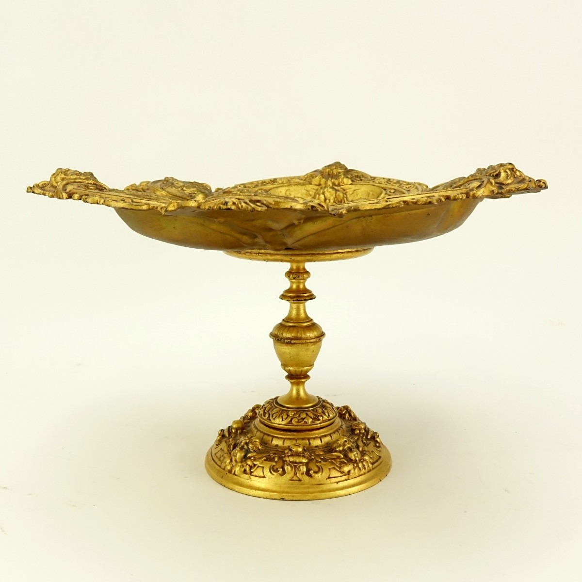 Antique Neoclassical Gilt Bronze Tazza