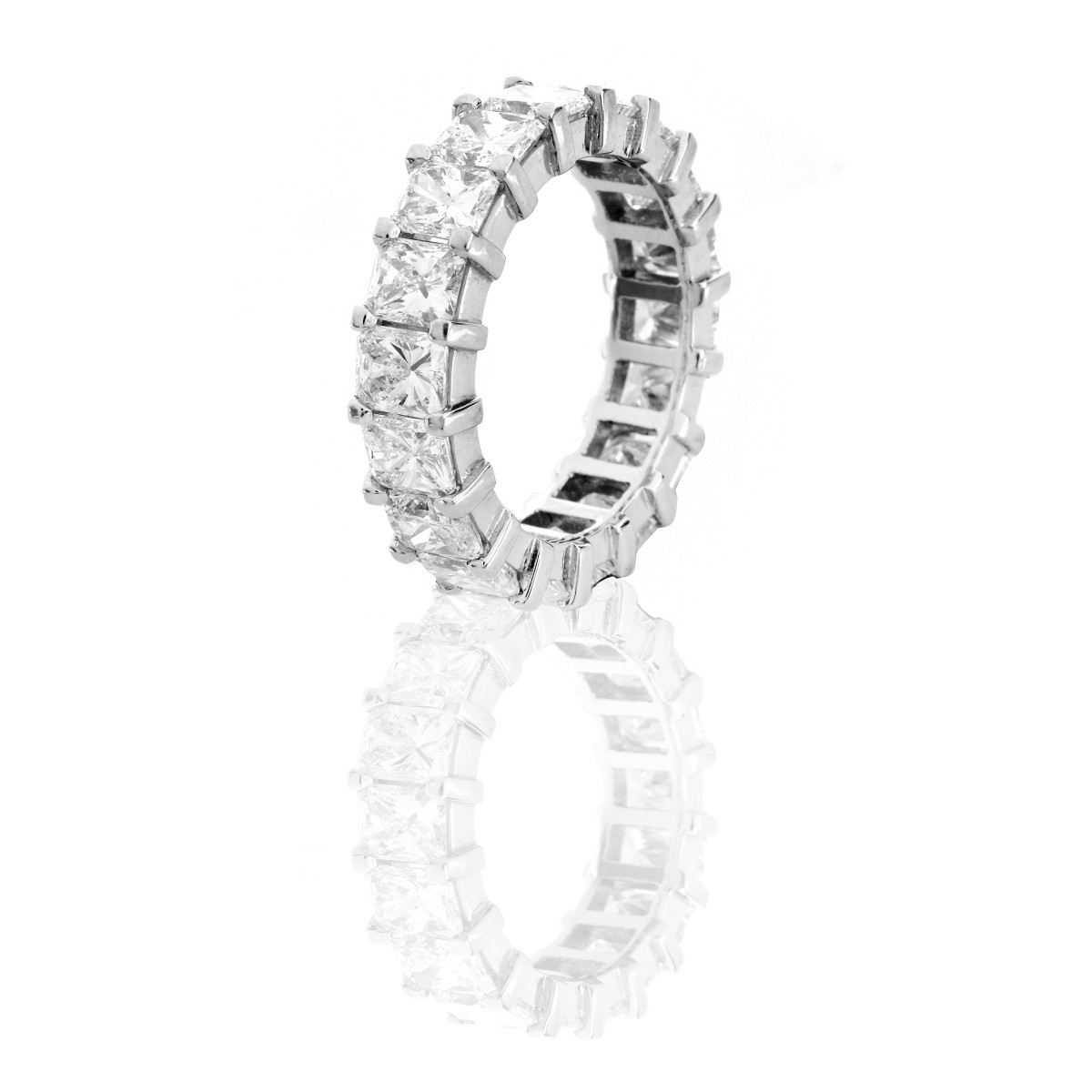 Diamond and Platinum Eternity Band