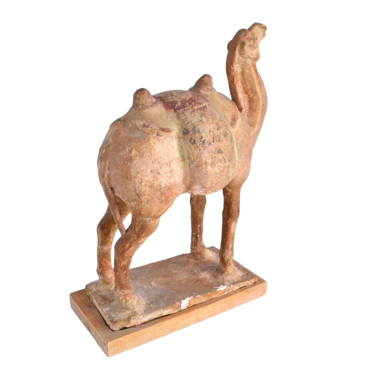 Chinese Tang Style Polychrome Camel Figure