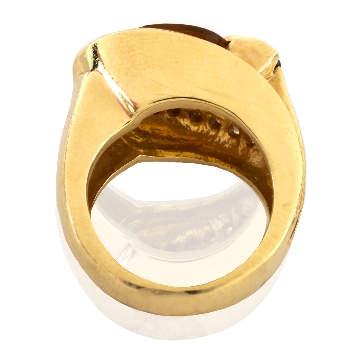 Citrine, Garnet, Diamond and 14K Gold Ring