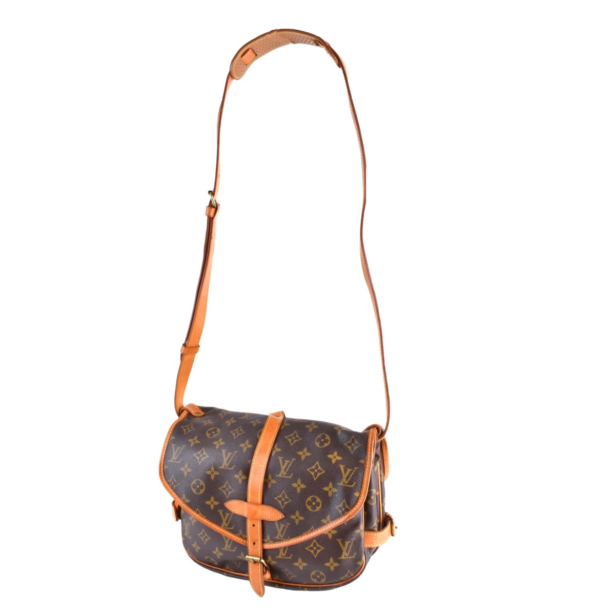 Louis Vuitton Brown Monogram Saumur 25 Bag