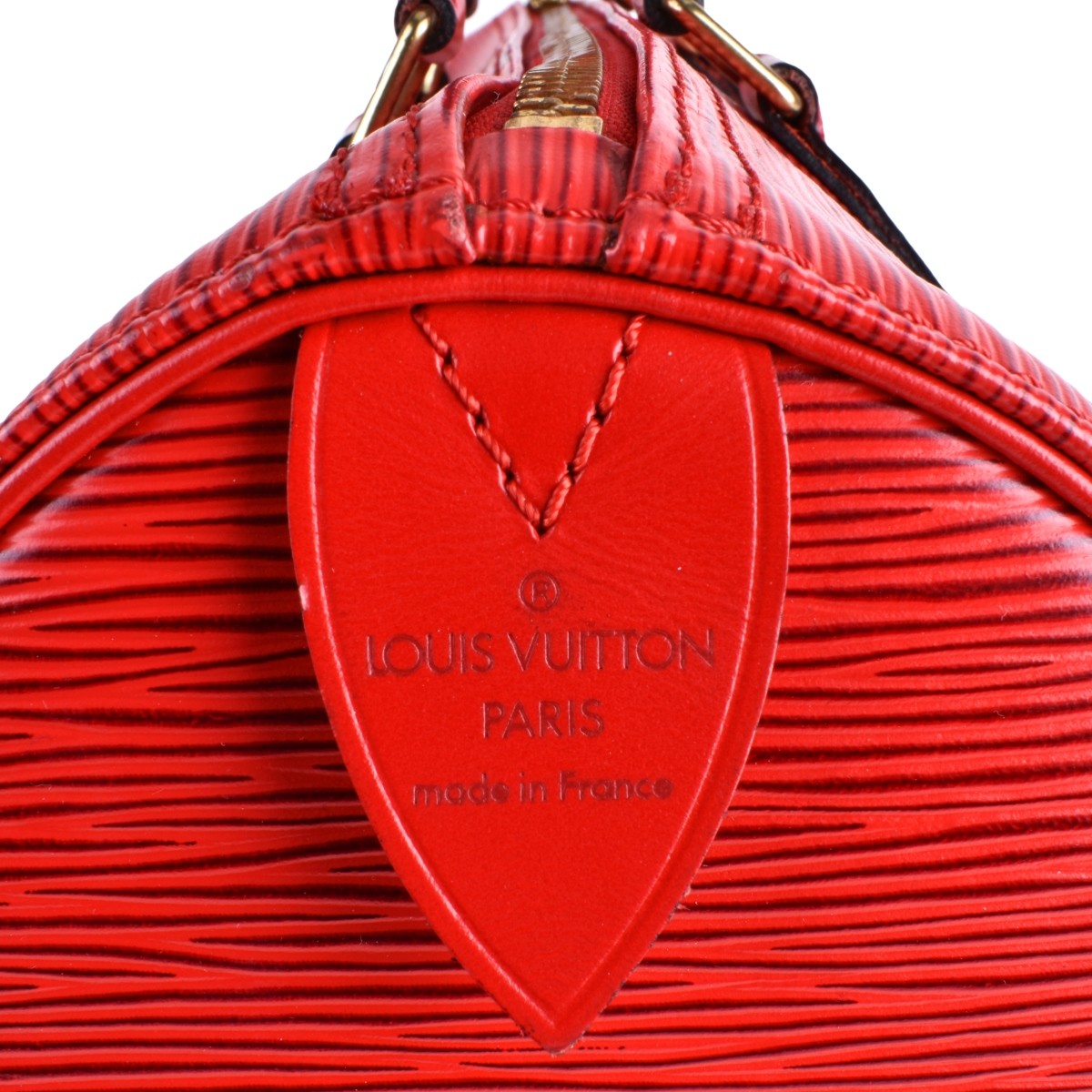 Louis Vuitton Red Epi Leather Speedy 30 Bag