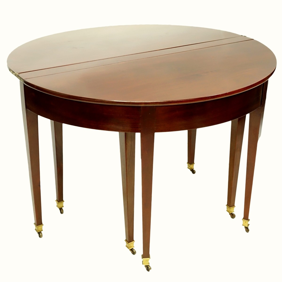 Maison Jansen Mahogany Demi Lune/ Dining Table