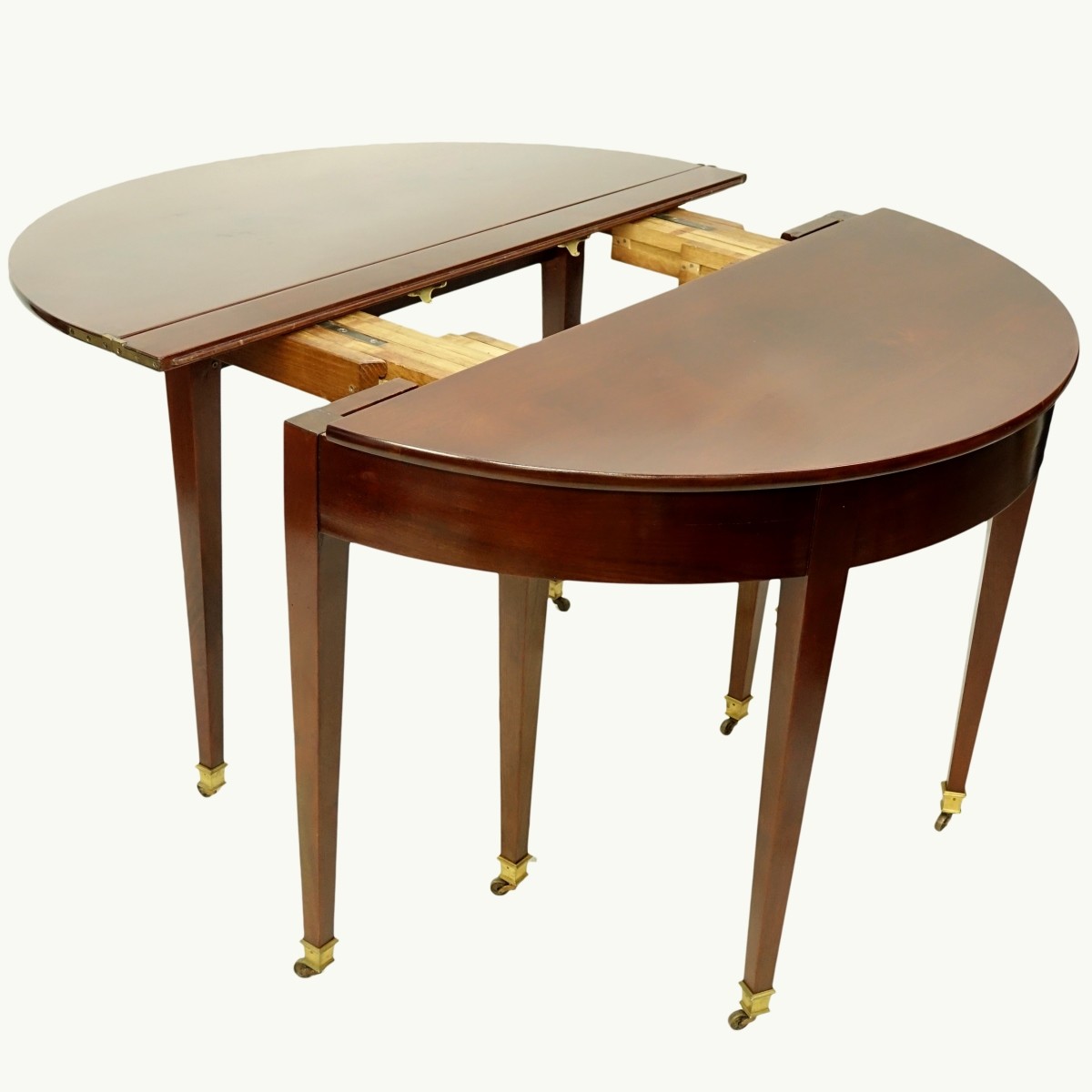 Maison Jansen Mahogany Demi Lune/ Dining Table