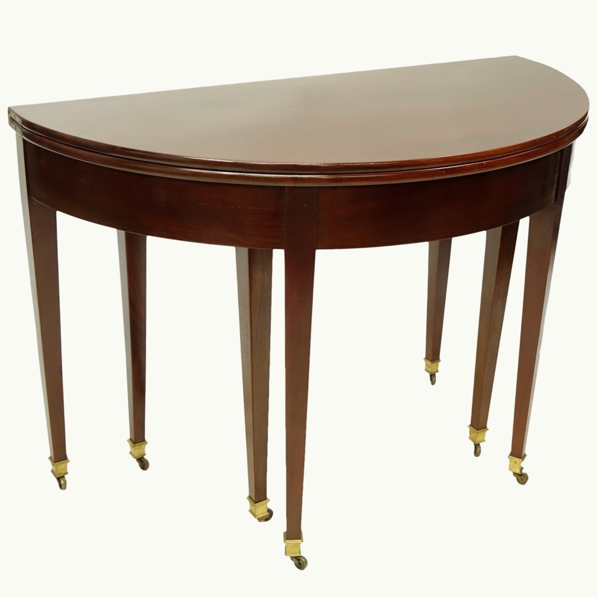 Maison Jansen Mahogany Demi Lune/ Dining Table