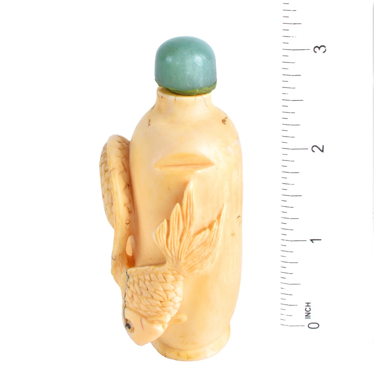 19th Century Chinese Carved Ivory Snuff Bottle