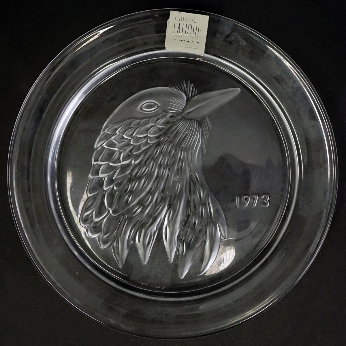 Three (3) Lalique Crystal Annual Plates