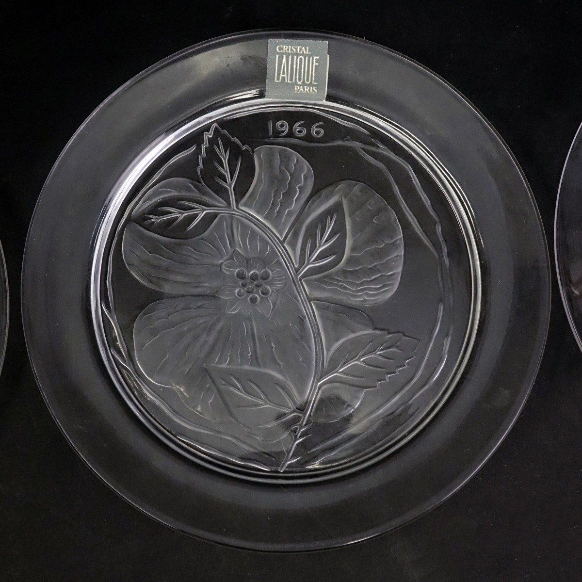 Three (3) Lalique Crystal Annual Plates