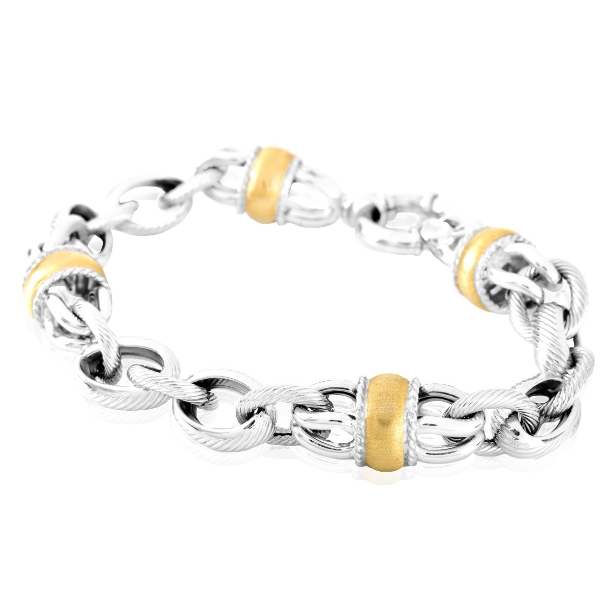 Italian 18K Gold Link Bracelet