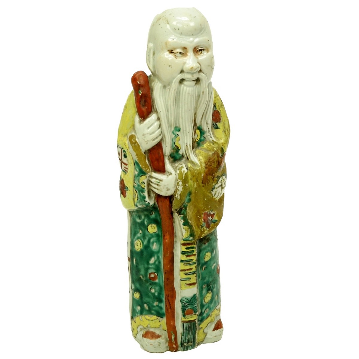 Chinese Glazed Porcelain Immortal Figure