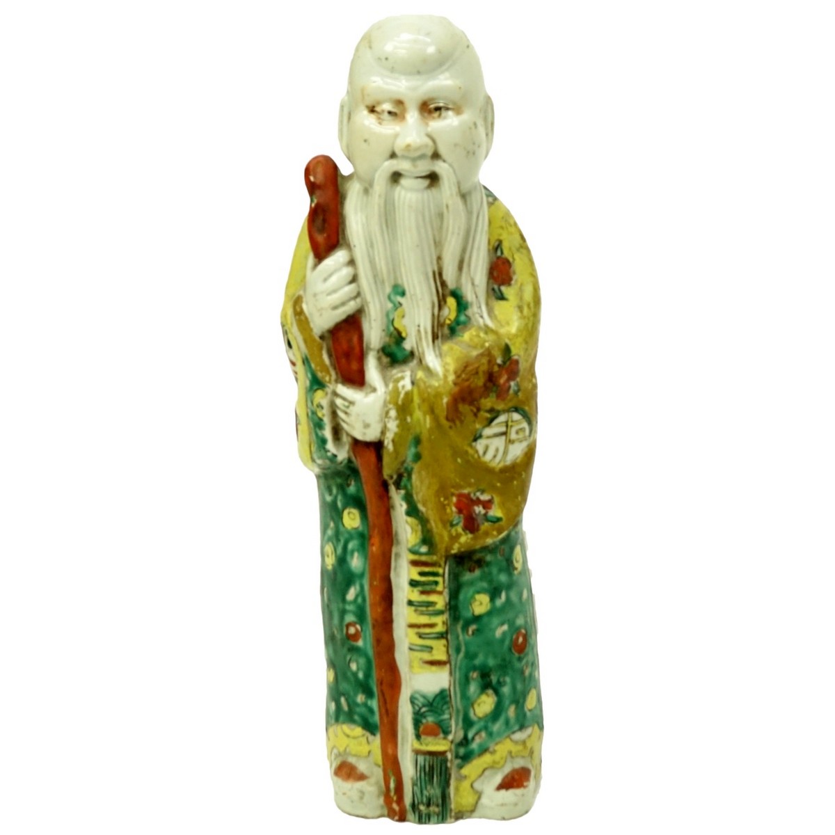 Chinese Glazed Porcelain Immortal Figure