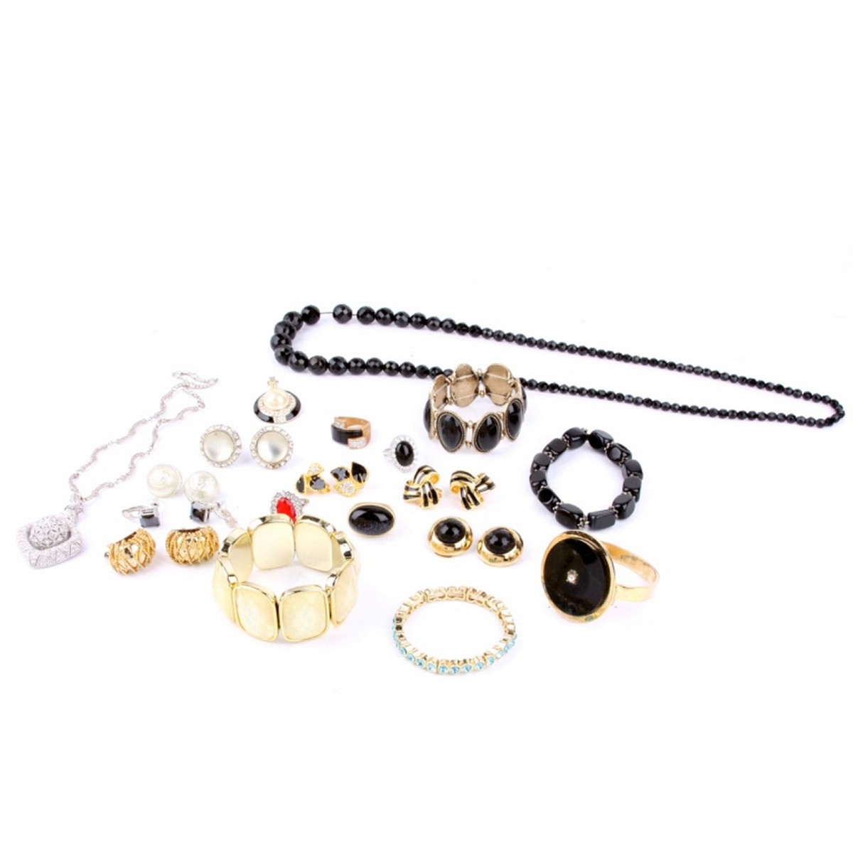 Twenty-three (23) Pieces Costume Fashion Jewelry