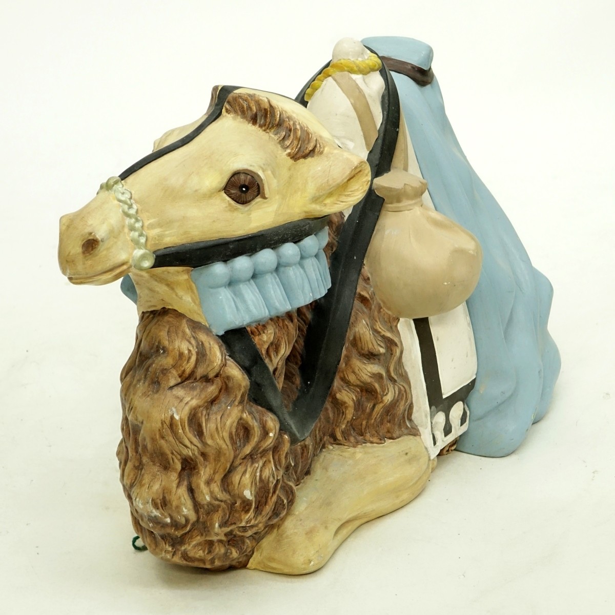 Large Roz Hand Painted Pottery Figure of a Camel