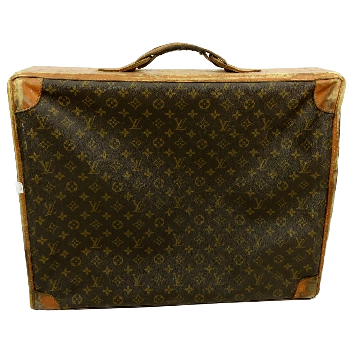 Louis Vuitton monogrammed Brown Leather Suitcase