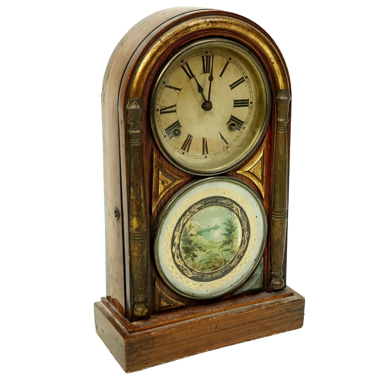 Vintage Japanese Hayashi Wooden Mantle Clock