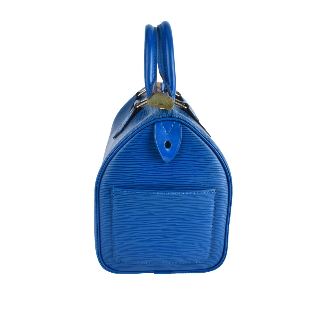 Louis Vuitton Blue Epi Leather Speedy 25 Bag