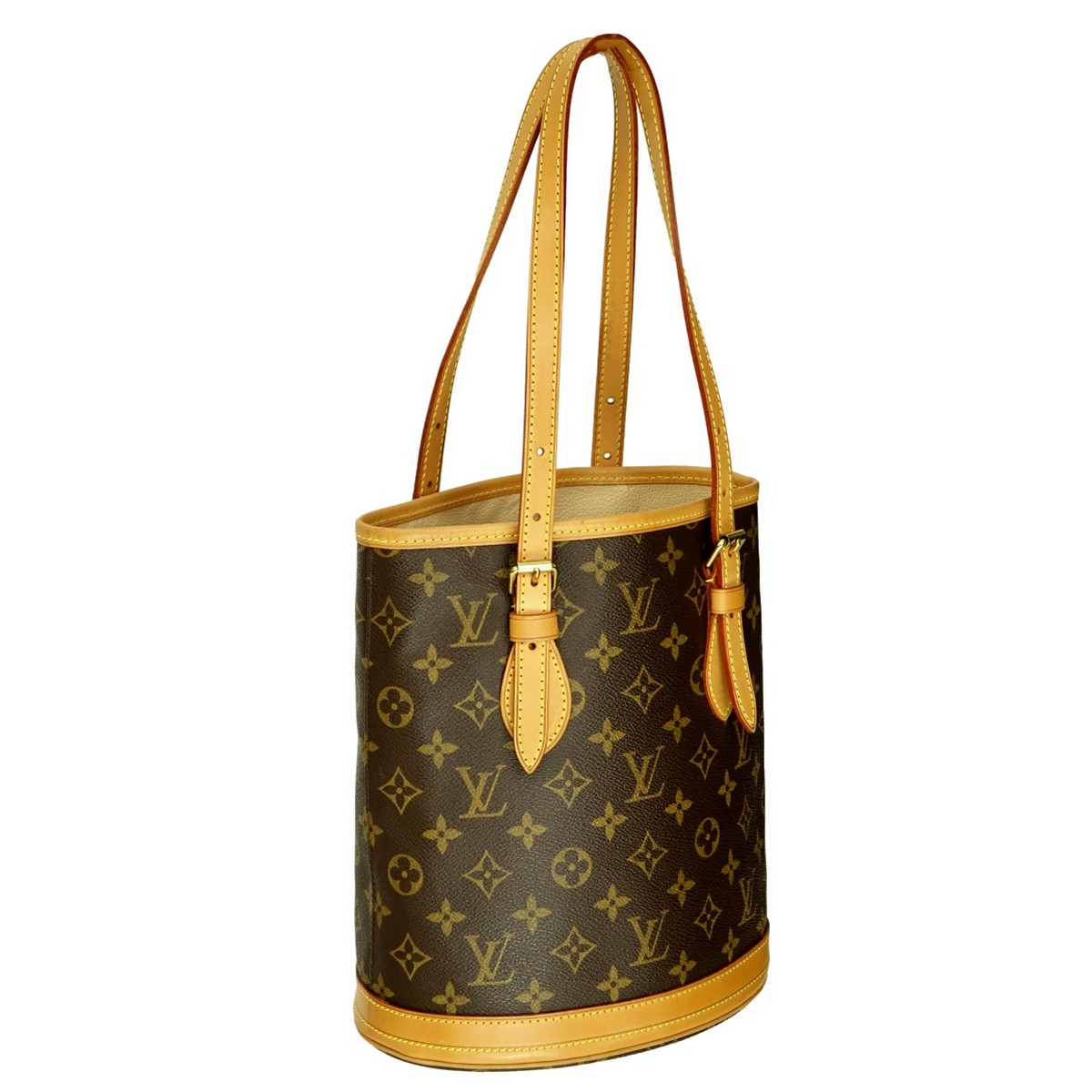 Louis Vuitton Brown Monogram Bucket PM Bag