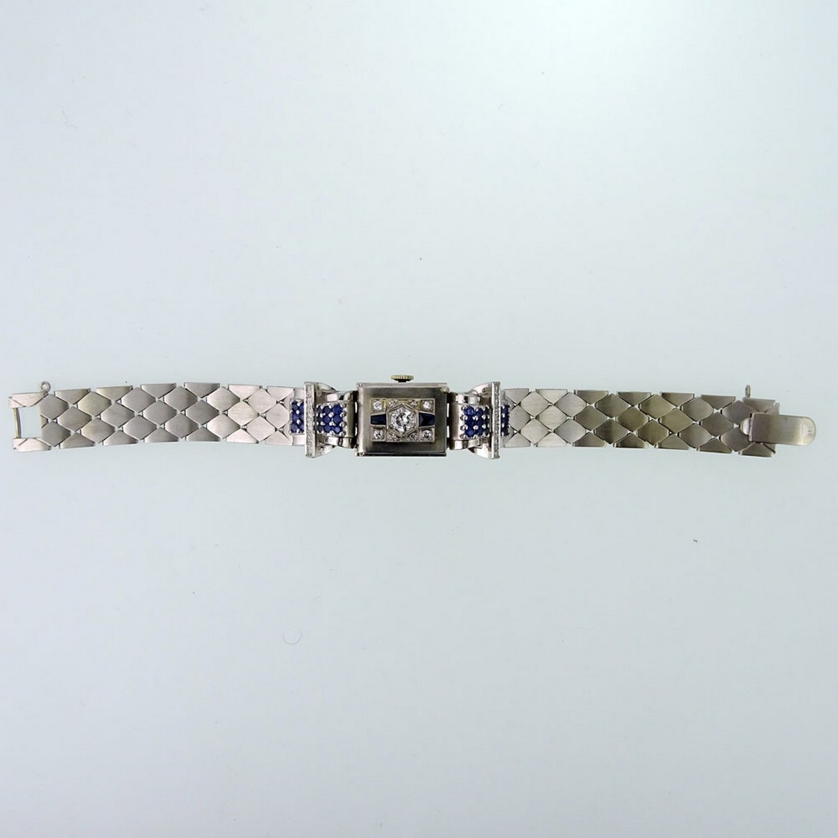 Lady's1940's Diamond and 14K Gold Watch