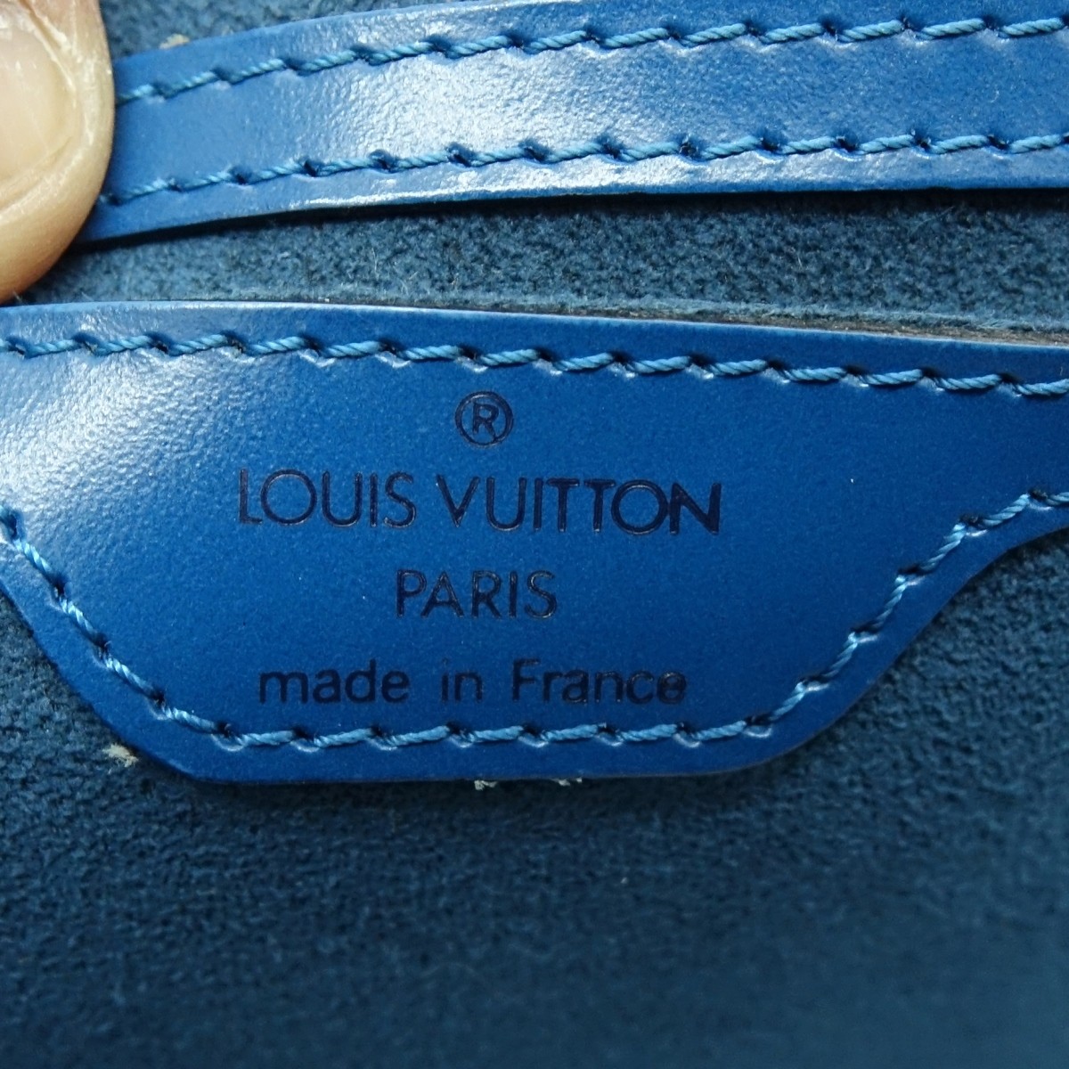 Louis Vuitton Blue Epi St-Jacques Long Strap PM