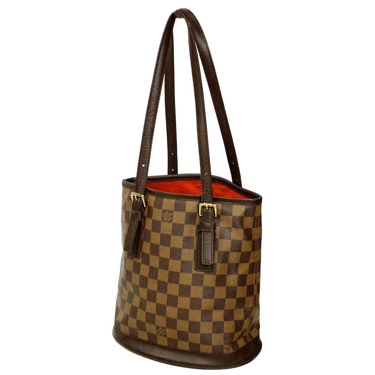 Louis Vuitton Brown Canvas Damier Ebene Marais Bag