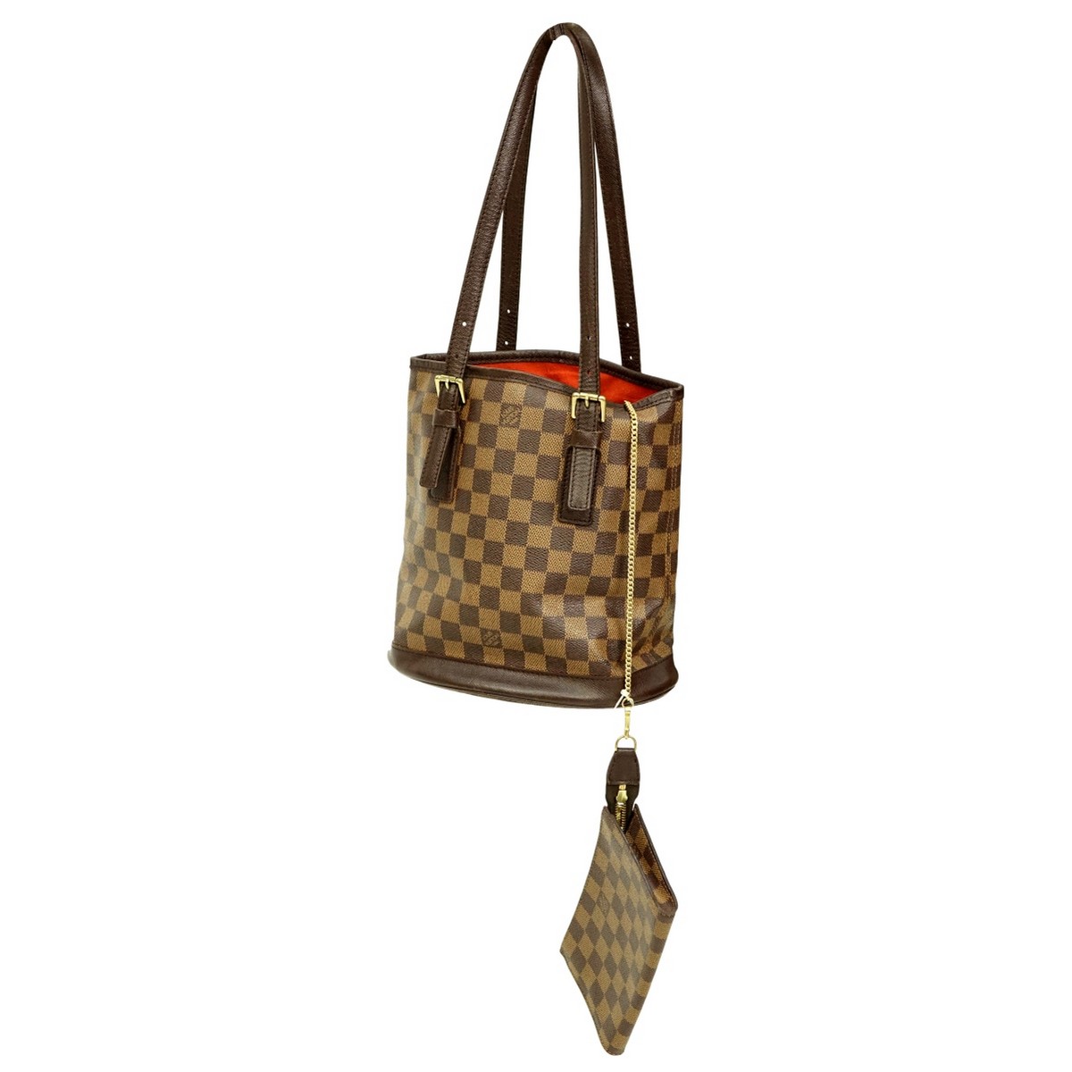 Louis Vuitton Brown Canvas Damier Ebene Marais Bag