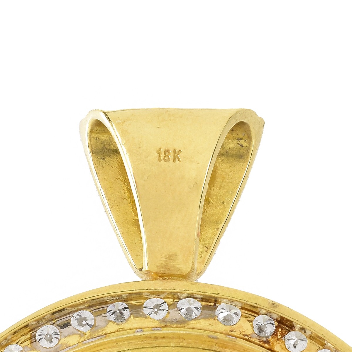 4.0 Carat Diamond and 18K Gold Pendant